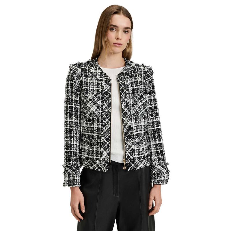 Veronika Maine Wide Check Tweed Jacket image number 0